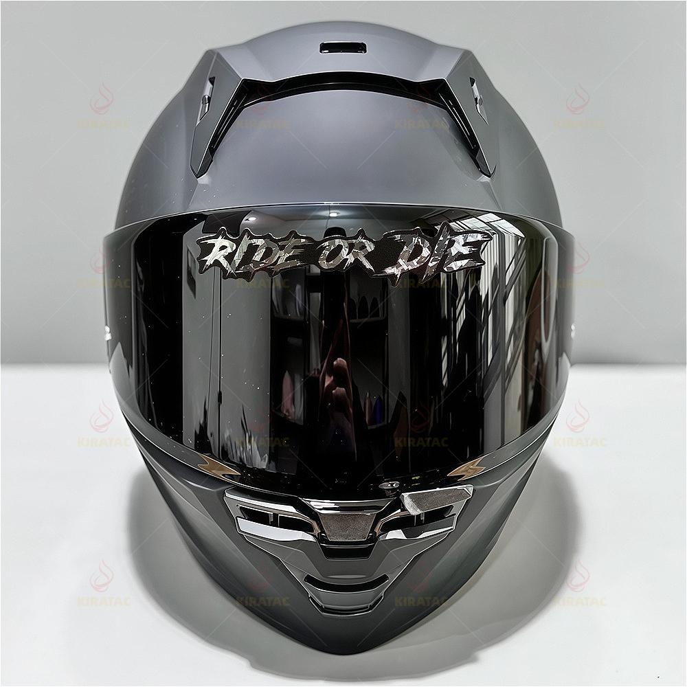 3 шт. Забавная наклейка на мотошлем RIDE OR DIE, водостойкая, для самостоятельного оформления мотоцикла, велосипеда, обтекателя, топливного бака, багажника, скутера, виниловая декаль
