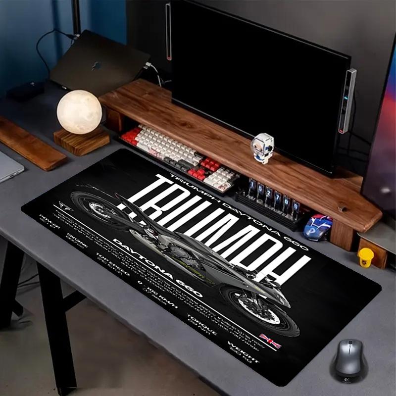 Triumph Print Mouse Pad, Anti‑Slip Desktop keyboard Mat, for PC Laptop Gaming Working Daily Use, Cool Festival Birthday Gift