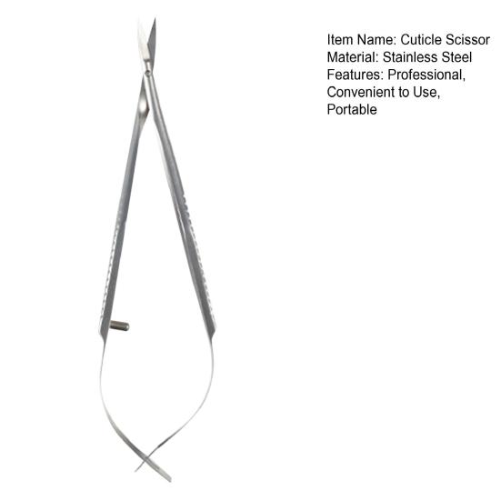 Ножницы для кутикулы, нержавеющие, острые, одинарная крестообразная пружина, уменьшающая трение, с защитным чехлом, ножницы для ногтей из нержавеющей стали для красоты и ухода за домом