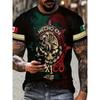 Mexican T-Shirt Unisex Casual Short Sleeved T-Shirts Round Neck Streetwear Mexico Printed Tees Tops Oversized Men's Clothing XL