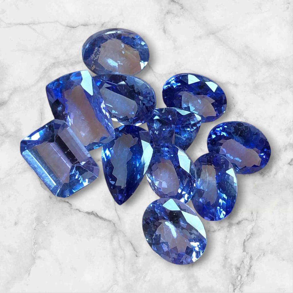 AA+ Quality Natural Tanzanite Gemstone, Loose Tanzanite Stone, Mix Shape Loose Gemstone, Tanzanite Lot, Natural Gemstone Lot.