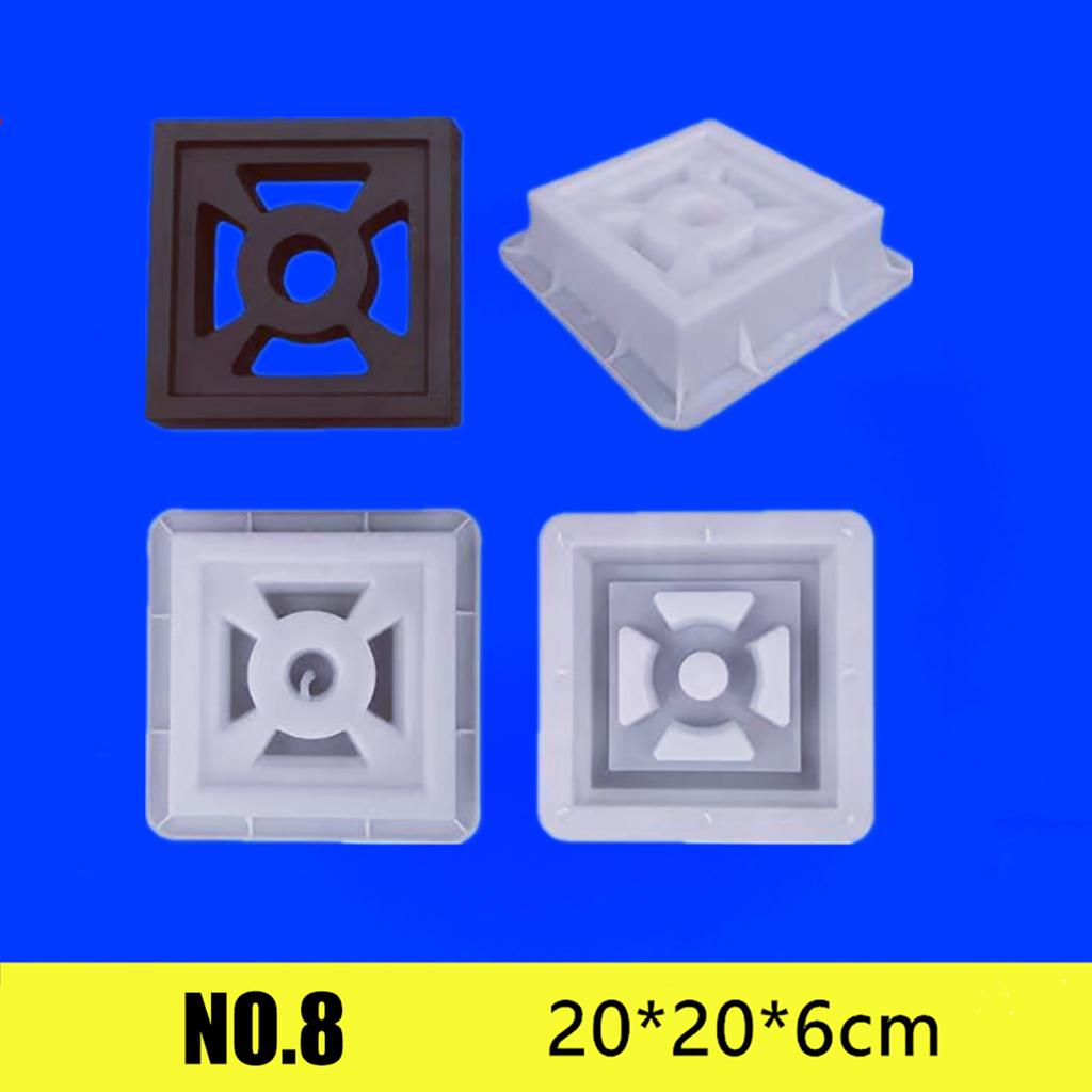 20*20*6см Цементная форма Полая пластиковая форма для кирпича Сетчатый фон Стена Декор Садовое окно Цветочный забор Настенная форма