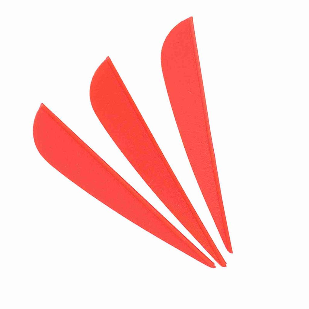 12 PCS 3 Inches Feather DIY Arrow Fletching Accessories for Archery Hunting Shooting(Red)