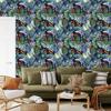 Succulents and tropical leaves wallpaper for living room and bedroom 50x1000
