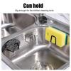 1pc Stainless Steel Sink Sponge Rack For Sponge Steel Wire Ball Draining Paste The Inner Wall Of The Sink Kitchen Supplies
