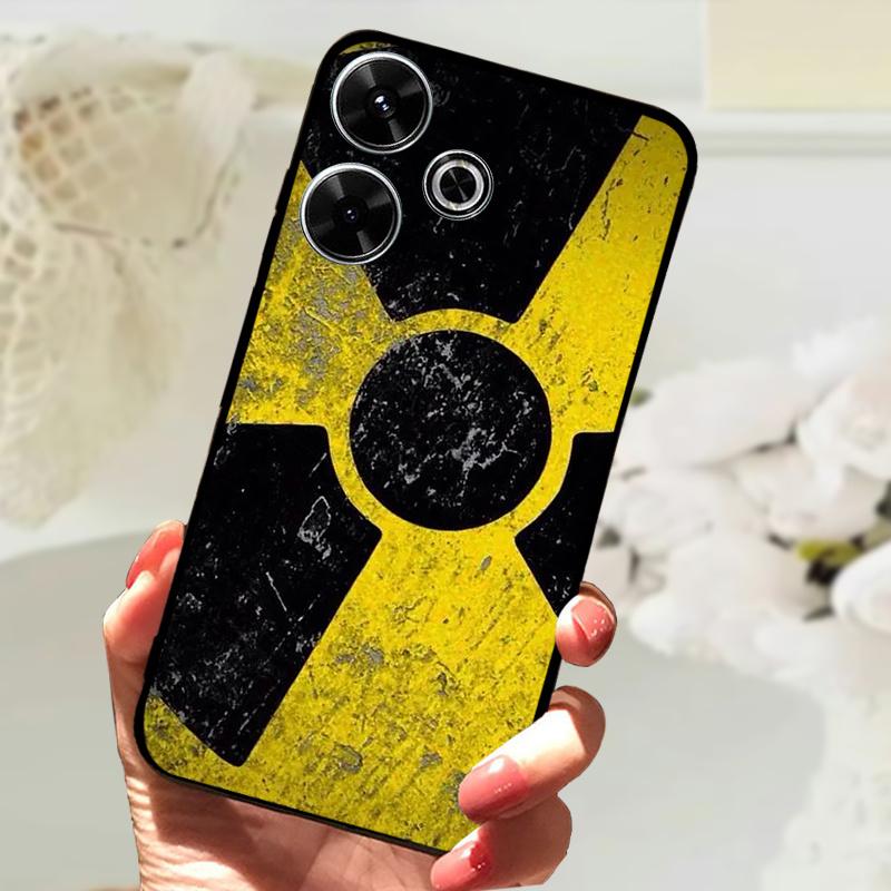 Чехол для Xiaomi Redmi 13 Модный Рисунок Матовое Покрытие Мягкий Силикон ТПУ Чехол для Телефона Для Xiaomi Poco M6 4G Ударопрочный Корпус Fundas