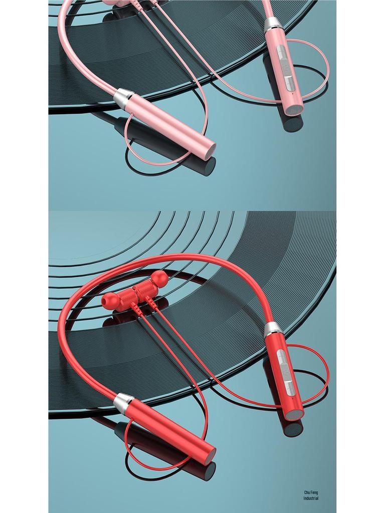 Новые спортивные беспроводные Bluetooth-наушники с шейным ободом: Высококачественный звук и сверхдолгое время работы от аккумулятора для бега