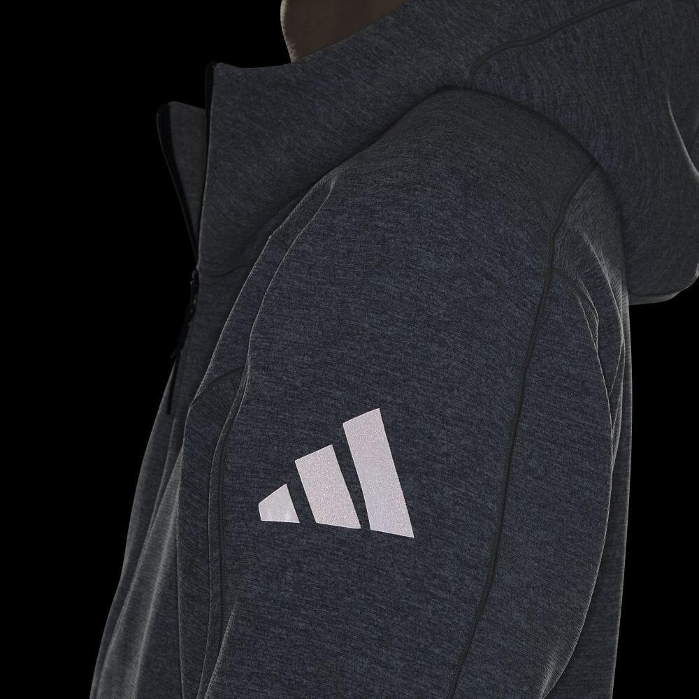 Adidas ЗНЕ. Японский логотип Удобная толстовка с капюшоном на молнии Мужские толстовки Stone-Blue IX5655