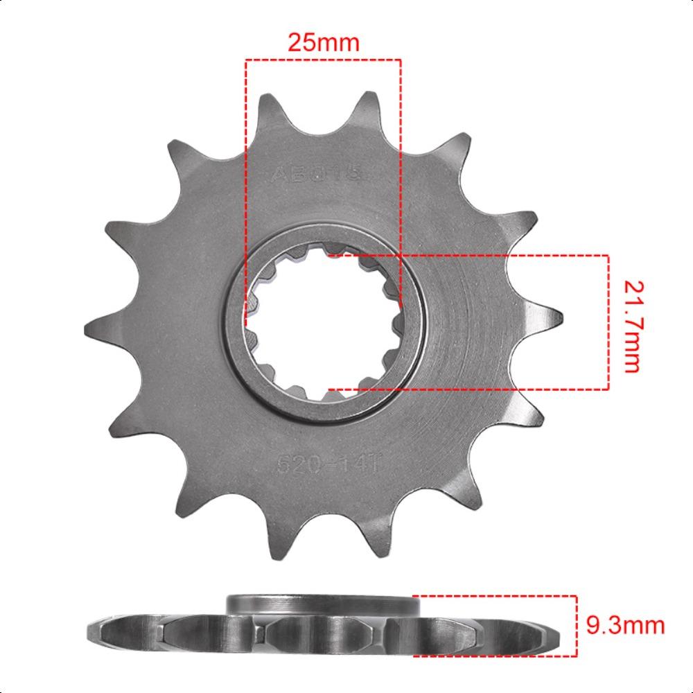 520-14T 520 42T Motorcycle Front Sprocket Gear Wheel for Kawasaki Z 250 Ninja KRT EX300 Ninja 300 Z300 ER300