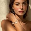 Waterproof Ocean Style Bracelet Stainless Steel Conch Shell Hand Chain Braided Rope Bangle  Travel