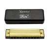 IRIN 10-Hole 20-Reed C Key Harmonica with Engraved Logo for Kids and Students