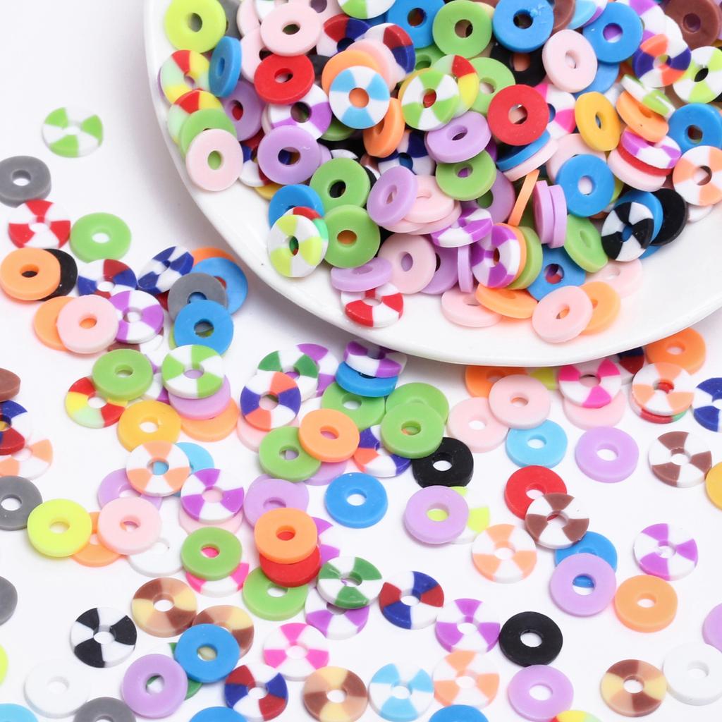 Плоские ювелирные изделия, аксессуары, материалы для самостоятельного изготовления, однотонное ожерелье, подходящие по цвету круглые свободные бусины, браслет ручной работы, брелки, 6 мм, прокладки, аксессуары
