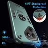 For TECNO Pova 7 4G Case PC+TPU Drop Defend Phone Cover with Ring Kickstand