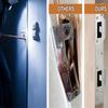 Metal Door Strike Plate Rustproof Security Front Door Security Devices Reinforcement Plate with 5-1/2 Inch Hole