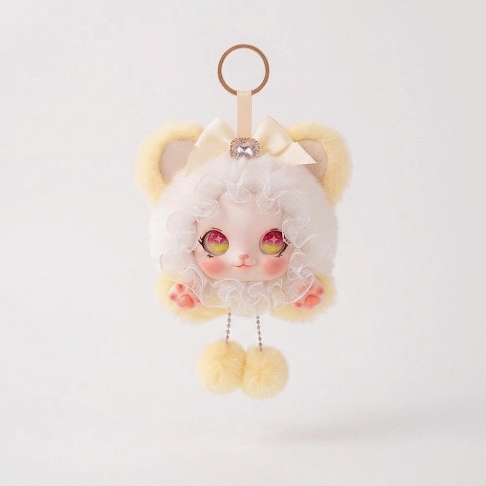 Ornaments Cat Plush Keychain Bag Hanging Doll Bag Charm Cartoon Car Key Ring Backpack