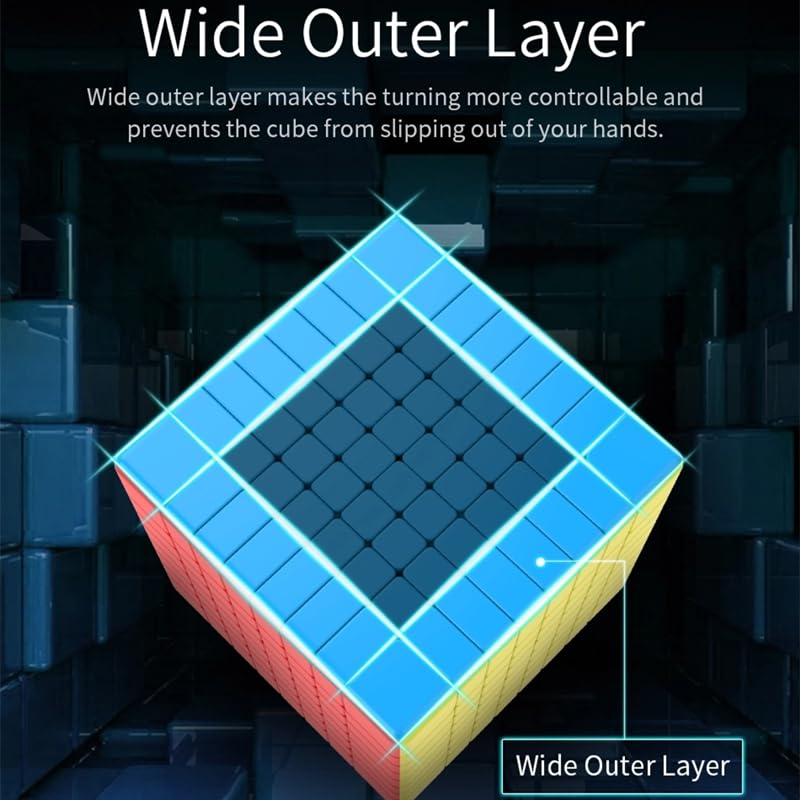 Bucubke Moyu Meilong 8x8 Magic Cube без наклеек Классная головоломка Magic Cube MoFang JiaoShi MEILONG 8x8x8 Головоломка MFJS Cube Toy