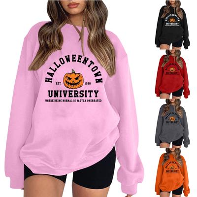 Женские модные топы, повседневные свободные пуловеры в полоску с круглым вырезом и длинными рукавами