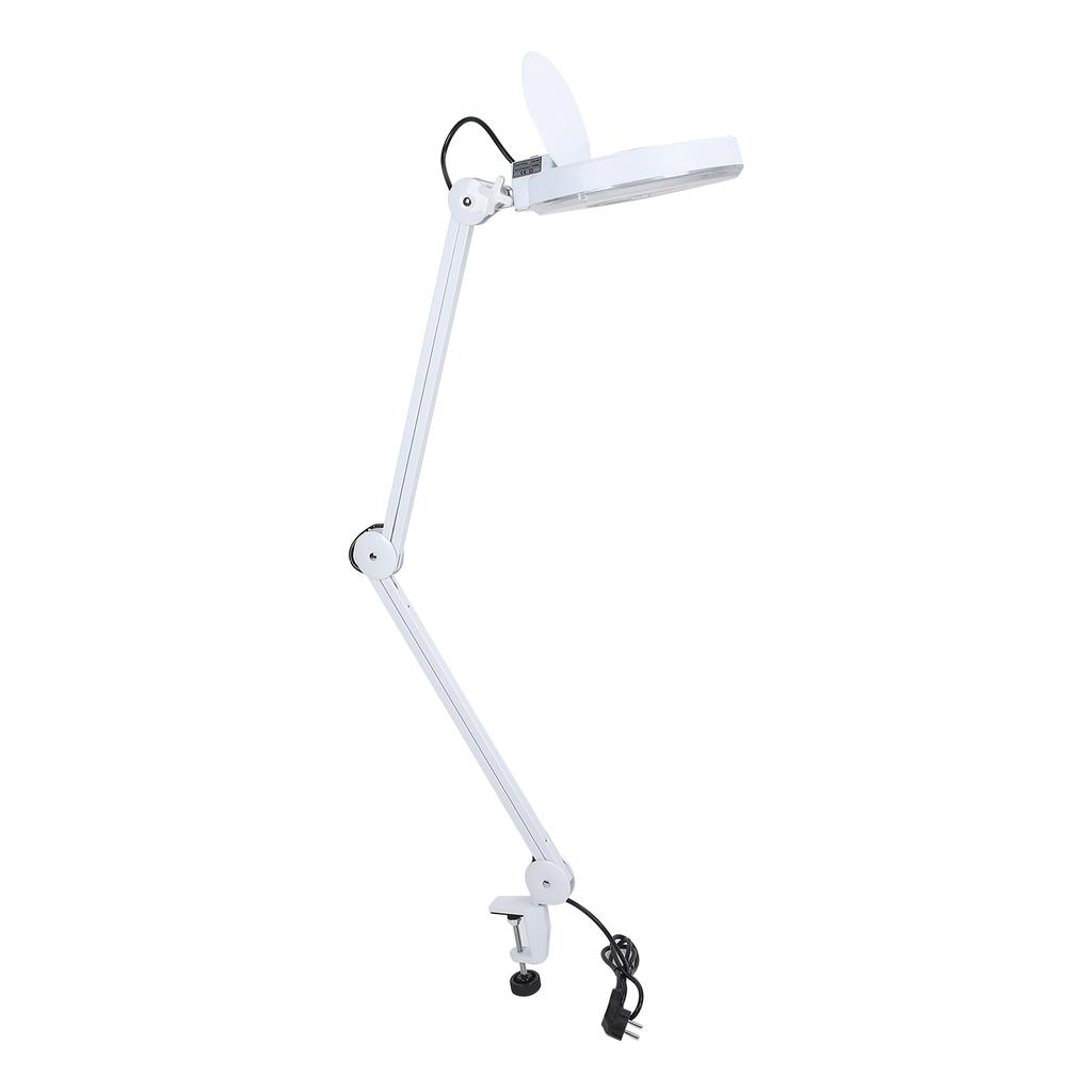 Beauty Cosmetic Tattoo Manicure 5x Magnifying Lighted Desk Magnifier Light Lamp With Clamp