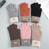 Autumn and Winter Touch Screen Windproof Multi-color Simple Warm and Cold-proof Gloves