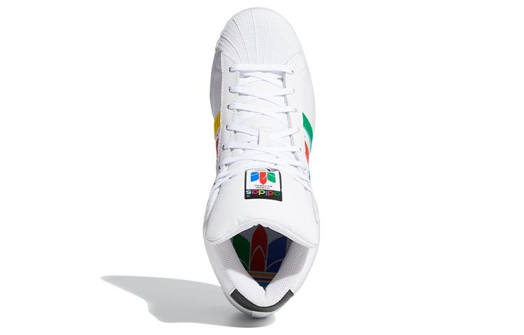 Adidas Pro Model 'Colorful Trefoil - Cloud White' FX0183