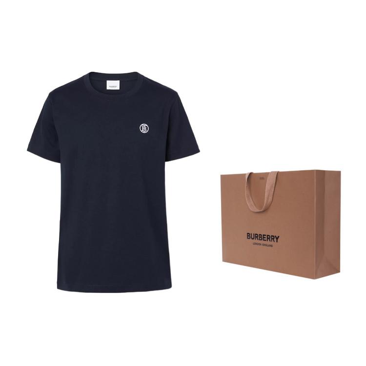 Burberry Хлопковая футболка с вышивкой TB 80561761