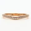 Used CARTIER Ring Ballerina Curve Wedding EU#51.5 52 K18 Pink Gold/diamond 2.2g Pink Gold Jewelry