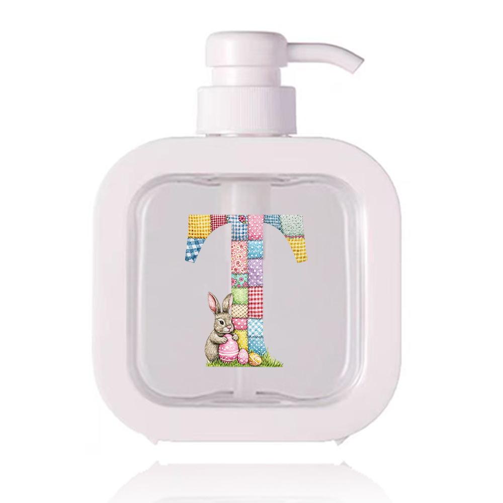 500ml Refillable Lotion Pump Bottle Empty Plastic Dispenser Leakproof Portable for Body Lotion Hand Wash Shower Gel Office Gift