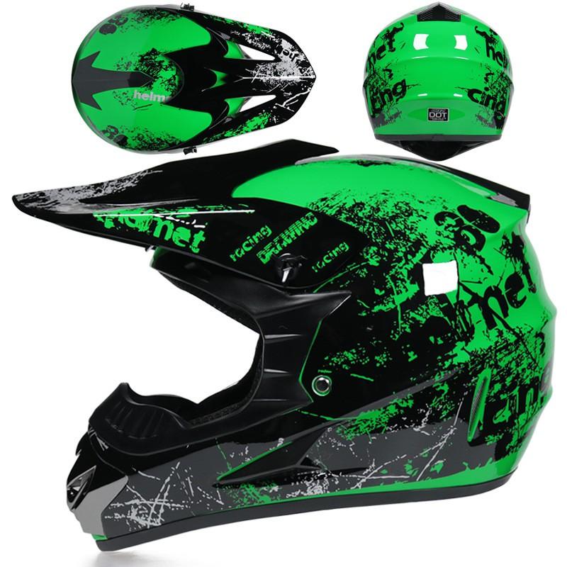 Full Face Mountain Bike Helmet Off-Road ATV Dirt Cycling Adult Unisex ABS Safety Gear