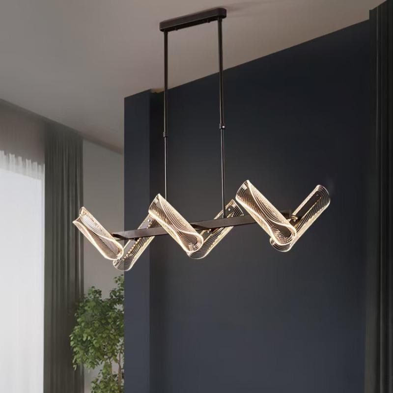 Modern Long Chandelier Living Room Dining Room Bedroom Minimalist LED Acrylic Chandelier