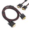 1.5M Red&Black DVI-I 24+5 Dual Link Male To VGA Male Monitor Cable AD New