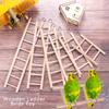 DIY Wood Hanging Decor Parrot Toys Bird Supplies Hamsters Toy Climbing Ladder