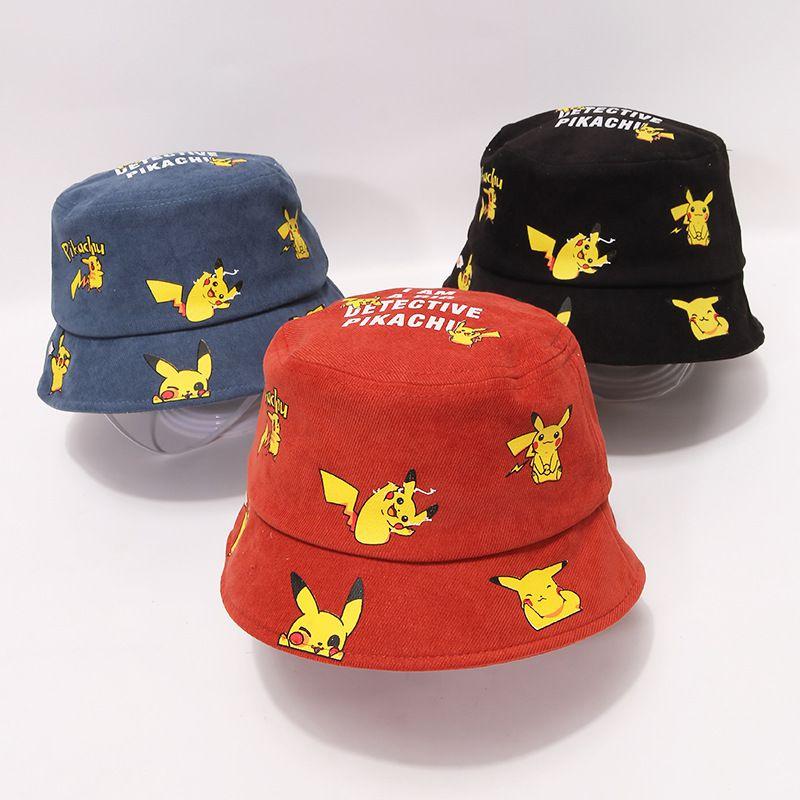 Pikachu Bucket Hat For Kids Premium Quality Cartoon Fisherman Cap