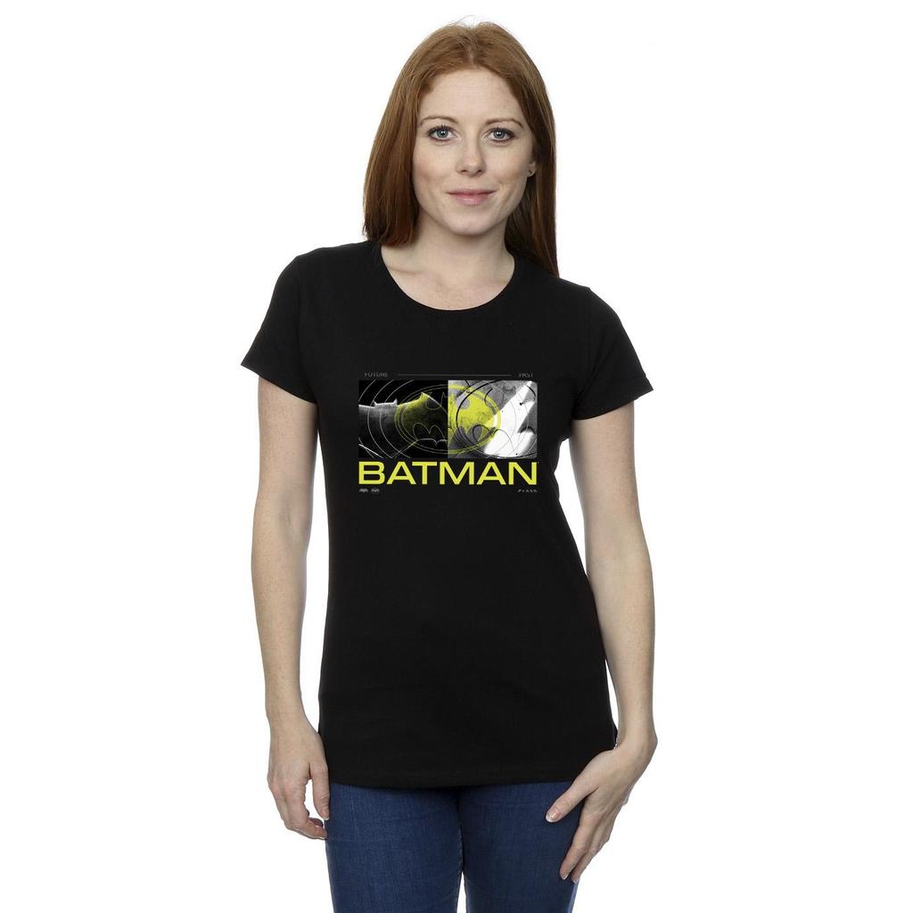 DC Comics Womens/Ladies The Flash Batman Future To Past Cotton T-Shirt