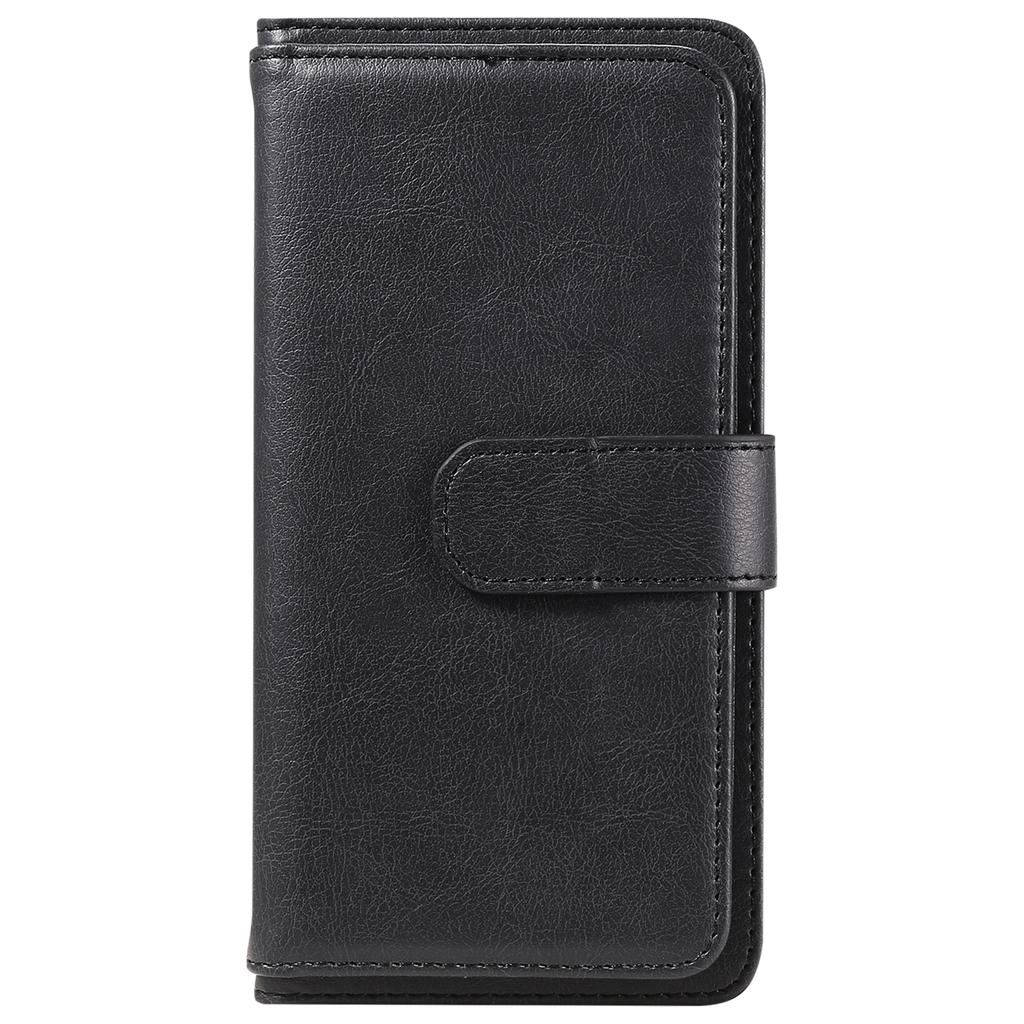 For iPhone 17 Pro Leather Case with 10 Card Holder Phone Cover Stand