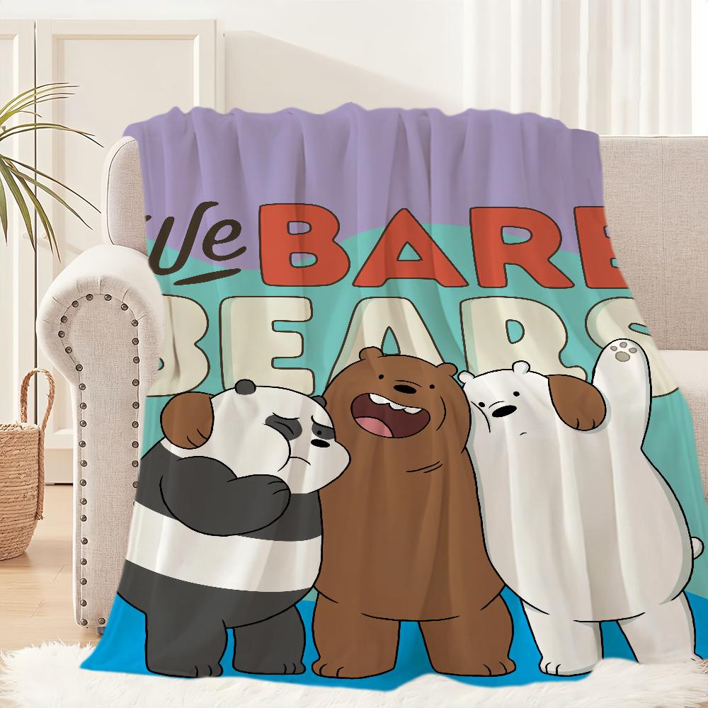 Мультяшное одеяло «Мы милые панды» плюшевое для сна, коврик на диван, B-Bears для гостиной, офиса, B-Bare-S для спальни, на день рождения, для дома, для путешествий, детские подарки