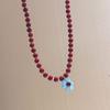 Daisy Flowers Flowers Beaded Necklace Ornaments Clavicle Necklace Bohemian Choker  Female