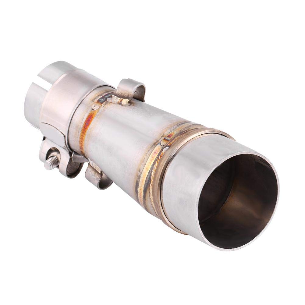 Qiilu 51мм Выпускная средняя труба Выпускная труба Средняя секция Нержавеющая сталь для Kawasaki Z250 Ninja 250 13-16