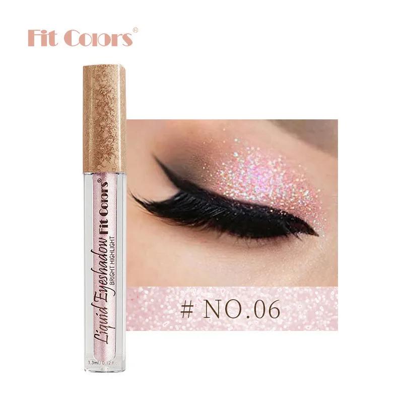 Glitter Highlighter Liquid Eyeshadow Shimmer Sequins Glitter Pearlescent Lying Silkworm Liquid High Gloss Eye Shadow Cosmetics
