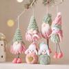 Xmas Ornament Plush Doll Pendant Santa Claus Christmas Tree Pendant  New Year
