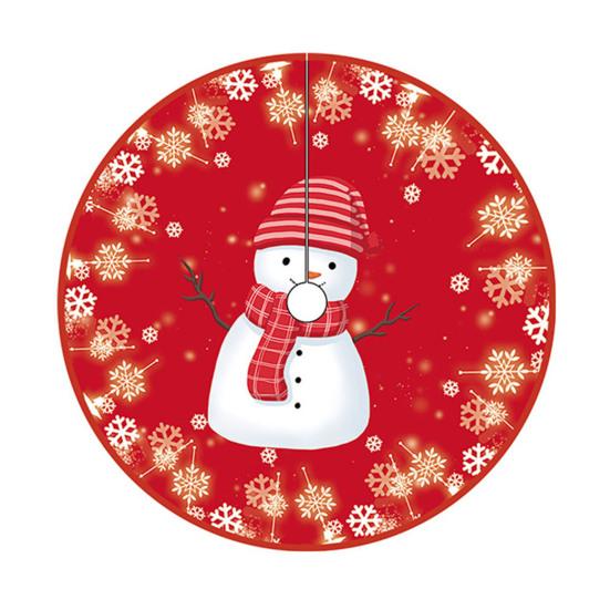 36 дюймов юбка для рождественской елки красная Санта снежинки снеговик олень юбка для рождественской елки праздничный декор для домашней вечеринки