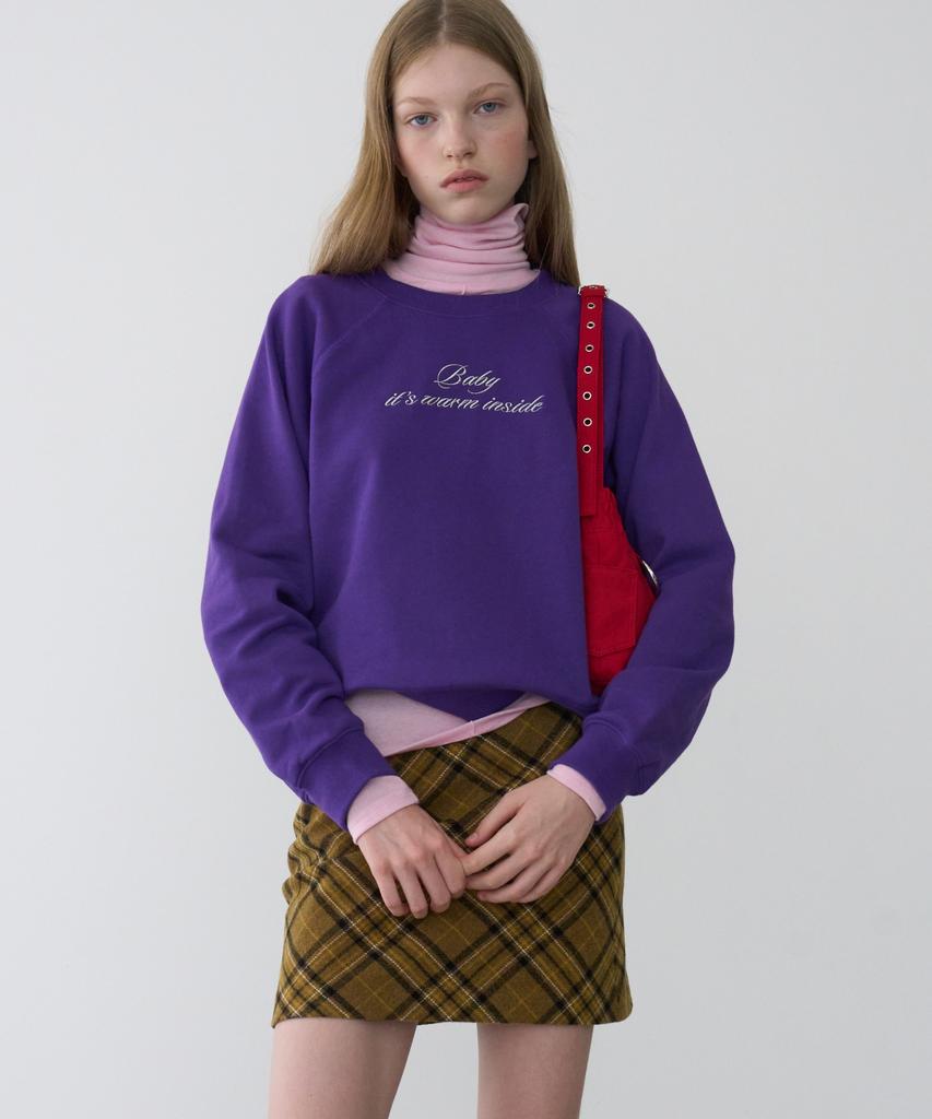 MUNSEONAKAIBEU Mj Baby Sweatshirt / Purple