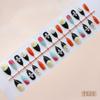 Osmanthus Gradient Floral Press On Nails Medium Almond Sweet French Ins For Ladies 30pcs Strip & Box