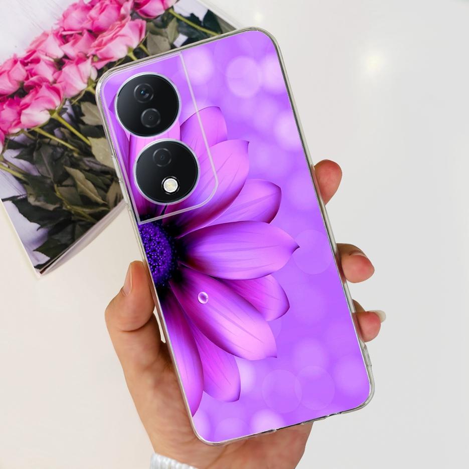 For Honor X7b 5G Case Cute Cat Butterfly Painted Cover Soft Silicone Phone Cases For Honor X7b X 7b HonorX7b Fundas 6.8'' Bumper