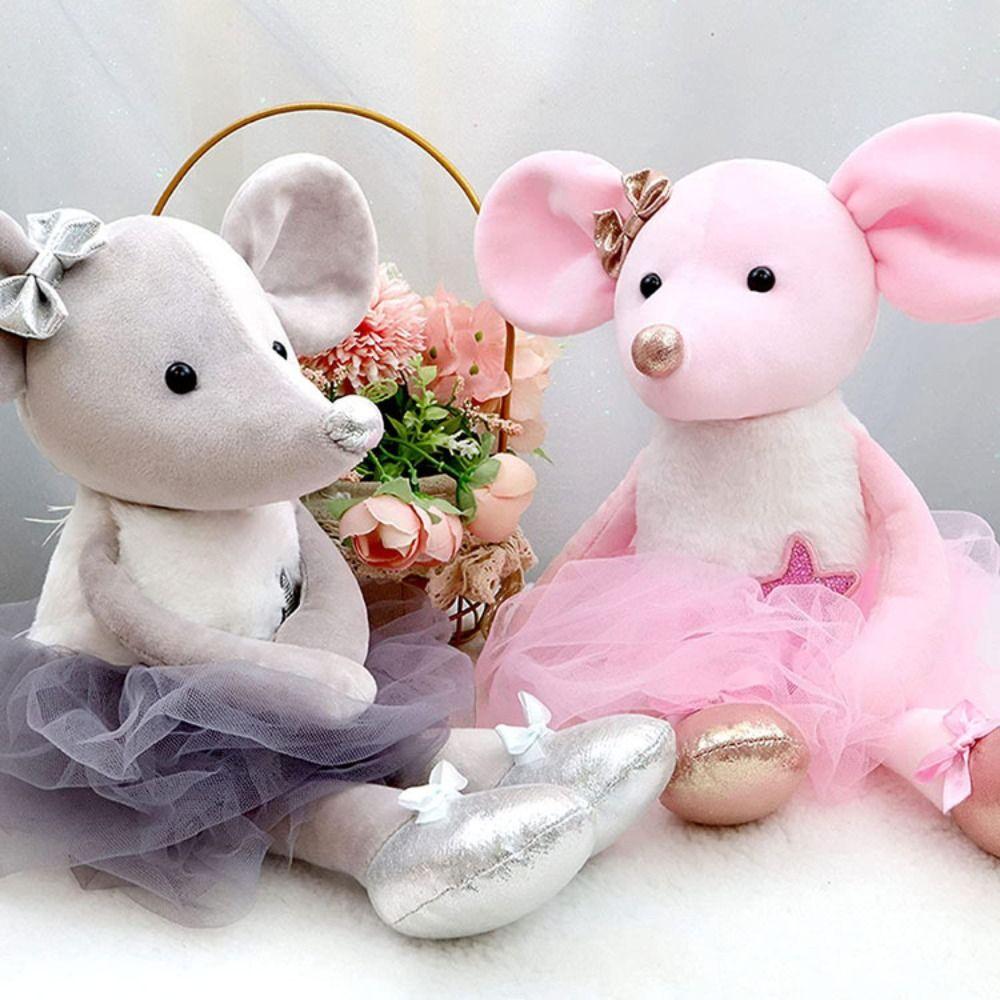 Sleeping Dressing Mouse Dolls Home Decor Stuffed Mouse Girls Toy Ballet Mouse Plush Kids Toys