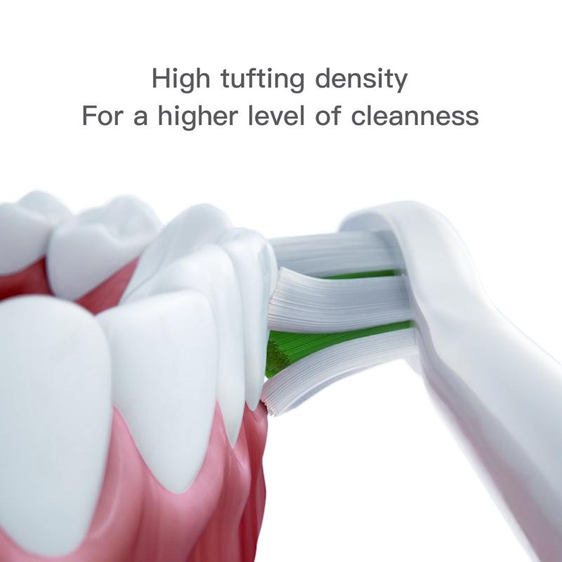 6 шт. насадок для щеток SOOCAS X3/X3 Pro/X1/V1/V2/D3/X3U/X5 с мягкой щетиной DuPont, в вакуумной упаковке