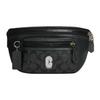 New Coated Canvas With Smooth Calfskin One Shoulder Fanny Pack Medium Size Women's Green & Black Monogram CE494-QBV1A