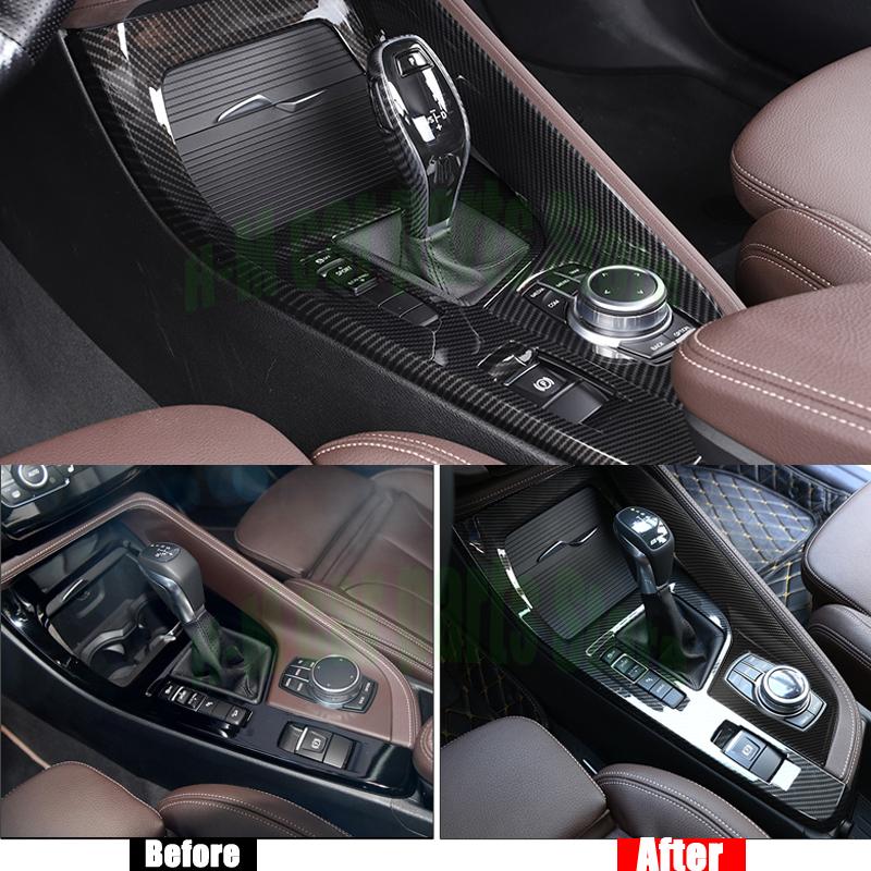 Для BMW X1 F48 2016-20 приборный центр, панель переключения передач, отделка панели, автоаксессуары, Стайлинг автомобиля, украшение с центральным управлением