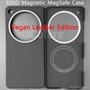 for OPPO Find X9 Ultra Vegan Leather Edition Case Aramid Carbon Fiber Case Magnetic MagSafe Ultra thin Lightweight Cover