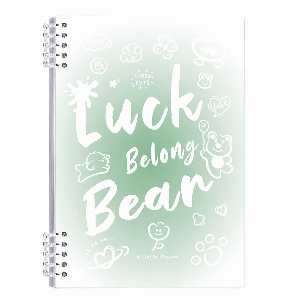 Gradient Color Binder Notebook Detachable Notepad Durable Loose-leaf Notebook  Studnets