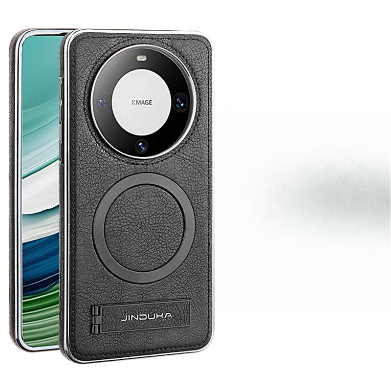 Подходит для чехла для мобильного телефона Huawei Mate60pro Магнитная адсорбция Противоударный M60 Полностью закрывающий чехол-подставка Кожаный чехол для бизнеса Huawei